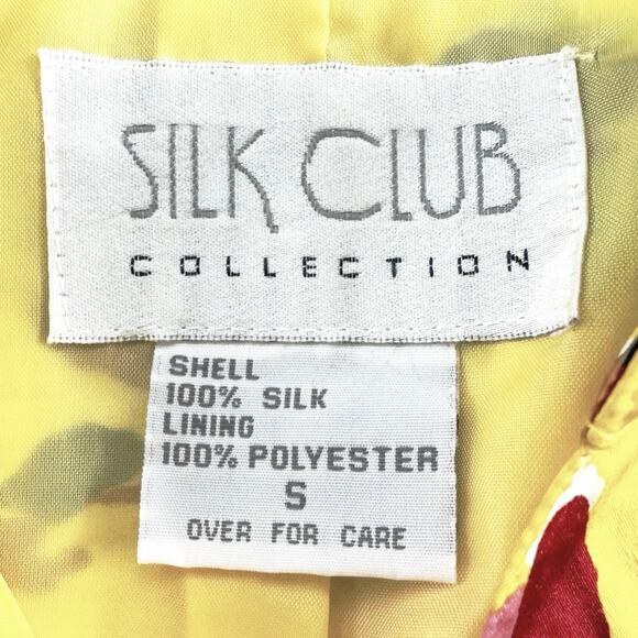 Silk Jacket Womens Yellow Floral Hawaiian Dopamine Core Bright Happy Tropical - Picture 2 of 12